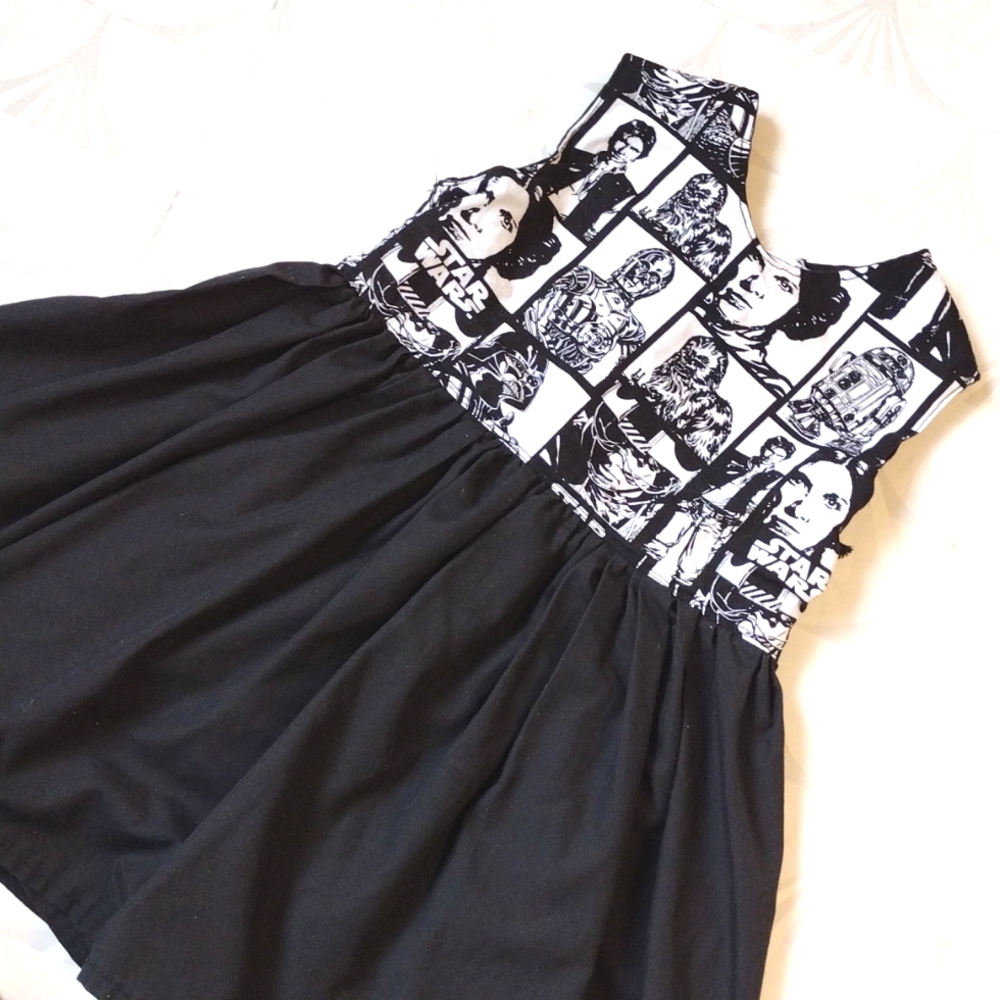 Sassy bee handmade Star wars baby girl dress
